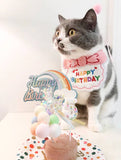 Cat birthday set birthday atmosphere accessories (cans not included)