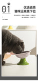 【Cat Bowl】Flower-edged slanted high-foot bowl 15.5cm*8.3cm