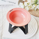 Cat bowl Korean bd same style flying saucer cat bowl with stand 14cm