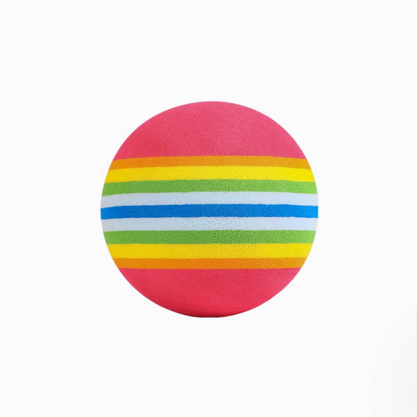 Cat Toy Rainbow Ball Micro Elastic Ball 3.5cm