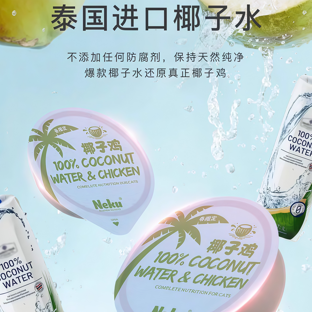 neku椰子鸡全价主食罐85g/85g*6