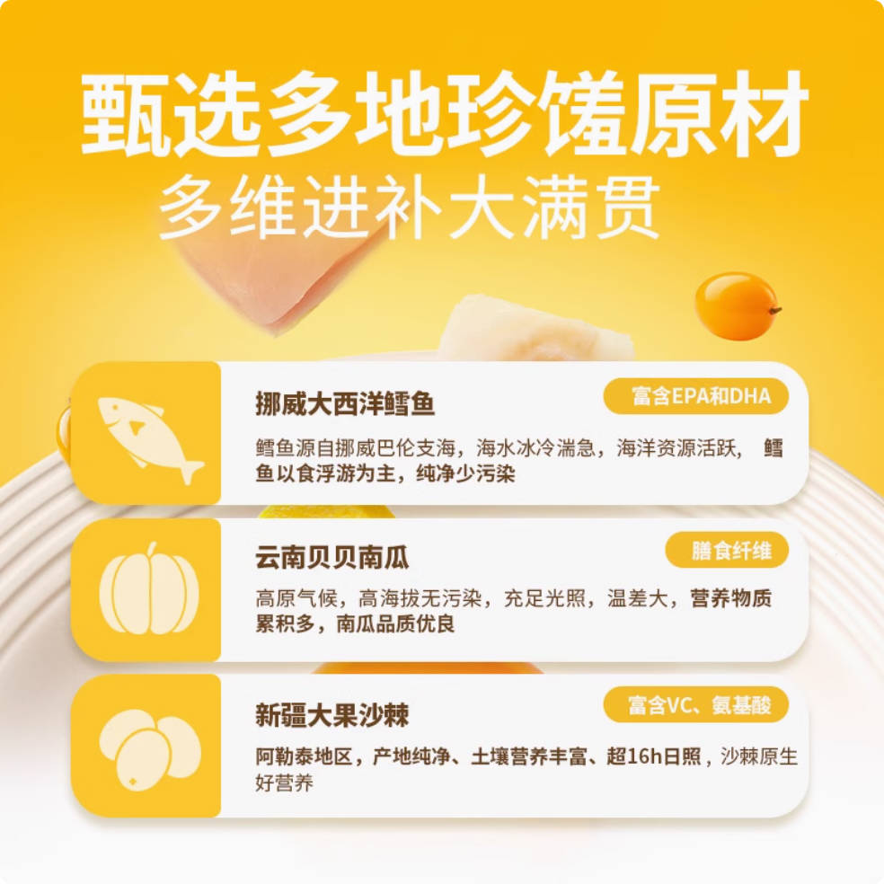 猫儿游记荷包蛋功能主食冻干【三个口味】24g