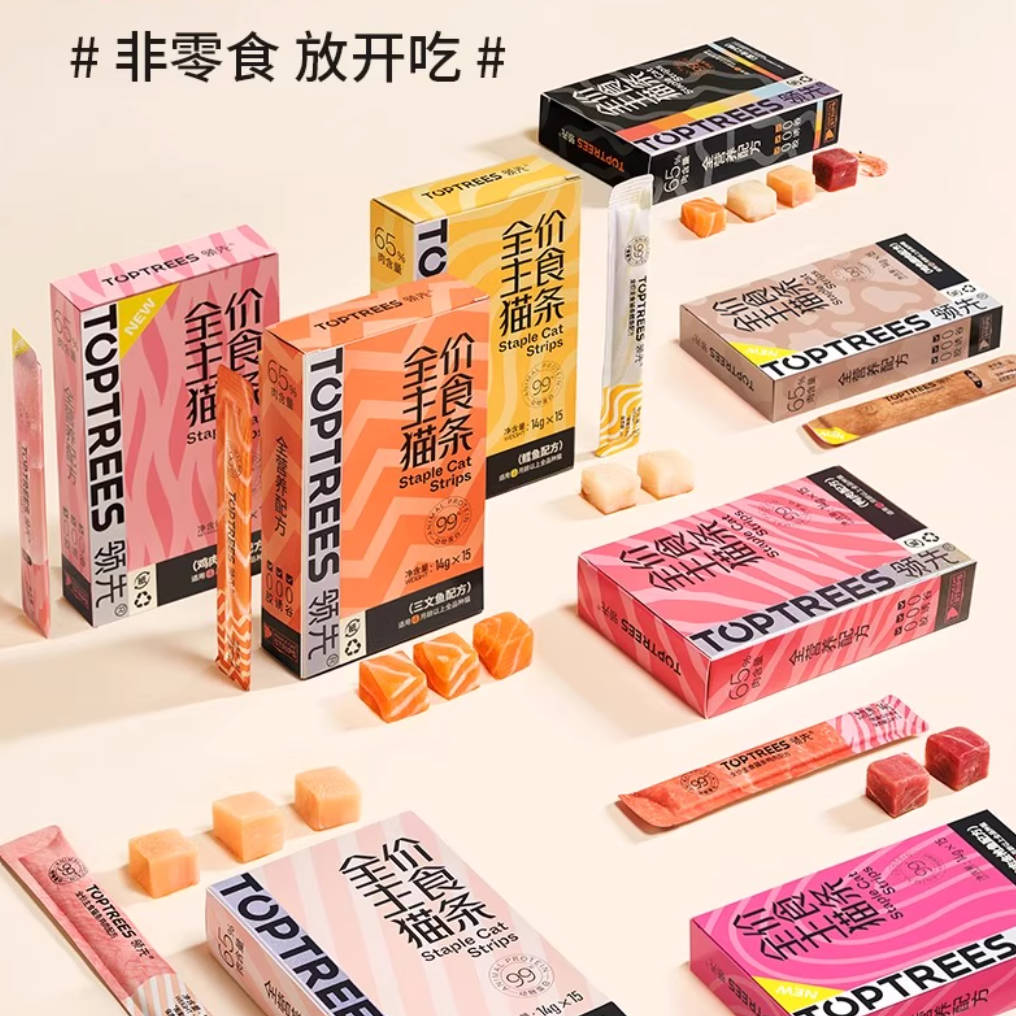 Toptrees领先新版本2.0主食猫条14g*15