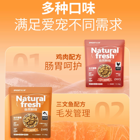布兰德自然鲜焙猫粮