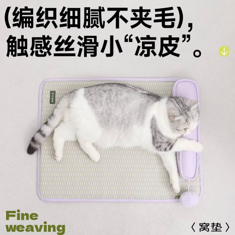 Petstar猫窝猫咪专用冰垫床夏天降温60cm*46cm